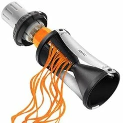 Blitzangebot 👏 GEFU Spirallschneider Spaghettischneider Spirelli 2.0 Mit Restehalter, Schwarz ⭐
