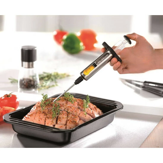 Budget ⭐ GEFU BBQ Marinadenspritze Füllstandsanzeige Edelstahl Kunststoff 40ml 🔔 – Bild 2