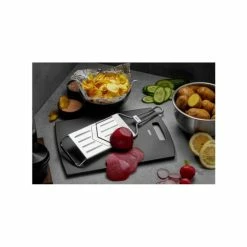 Top 10 🌟 Gefu V-Hobel Raspini, Gemüsehobel, Stufenlos Verstellbar, Edelstahl, Kunststoff, Schwarz, Silber, 89547 ⌛