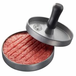 Brandneu ✔️ GEFU Hamburgerpresse Ø11,8cm, Silber 🧨