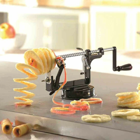 Beste Bewertungen von 😉 GEFU 135-60 Apfelschäler DELICIO 3in1 Aluminium/Edelstahl, Schwarz/silber 🎉 – Bild 3