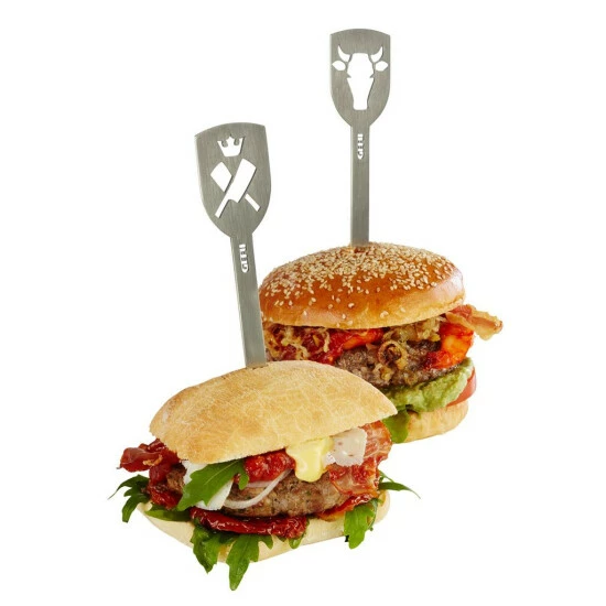 Brandneu 🎉 GEFU 154-35 Hamburger-Spieße Stier TORRO, Edelstahl, 2-teilig (1 Set) 😍 – Bild 4