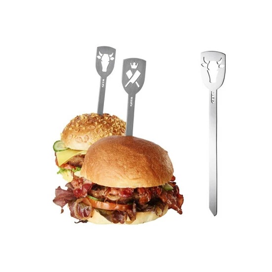 Brandneu 🎉 GEFU 154-35 Hamburger-Spieße Stier TORRO, Edelstahl, 2-teilig (1 Set) 😍 – Bild 8