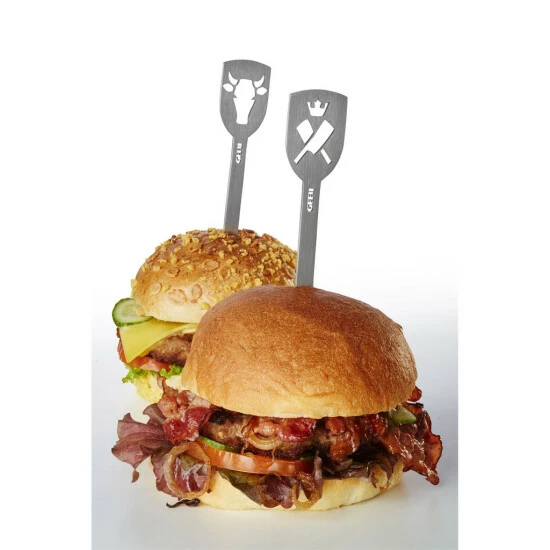 Brandneu 🎉 GEFU 154-35 Hamburger-Spieße Stier TORRO, Edelstahl, 2-teilig (1 Set) 😍 – Bild 9