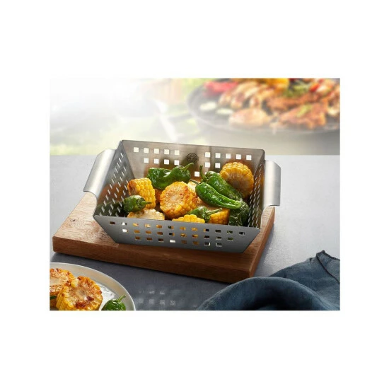 Aktion 🎁 GEFU 894-15 Grillschale BBQ Klein ER 25x21,5x5cm, Silber 😀 – Bild 4