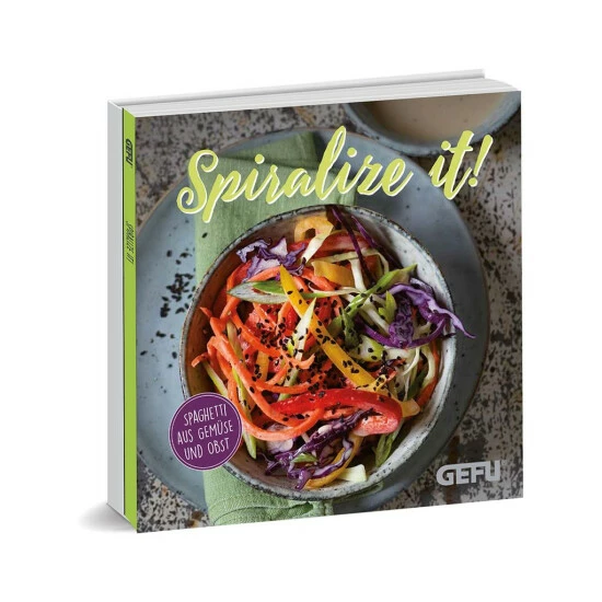 Bestes Angebot 🧨 GEFU Spiralschneider SPIRALFIX® + Kochbuch 'SPIRALIZE IT' 🧨 – Bild 3