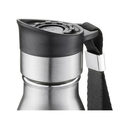 Budget 😉 GEFU 127-38 Trinkflasche OLIMPIO 0,75 Edelstahl, Silber/schwarz 😉 – Bild 8