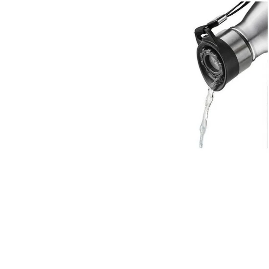 Budget 😉 GEFU 127-38 Trinkflasche OLIMPIO 0,75 Edelstahl, Silber/schwarz 😉 – Bild 10