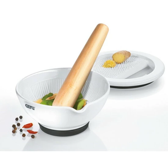 Angebote ✔️ GEFU Mörser Suri Mit Ingwerreibe 14x14x6,5cm ❤️ – Bild 2