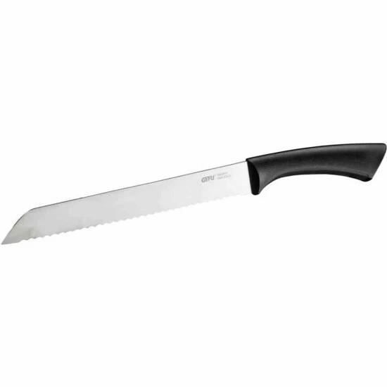 Großhandel 🔔 GEFU 138-80 Brotmesser 21cm SENSO Mit Wellenschliff, Schwarz 🎉 – Bild 3