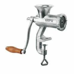 Auslauf ⭐ GEFU 14710 Fleischhacker, Fleischwolf Aus Stahlguss, Mit Befestigung, Größe 8, Silber 🛒