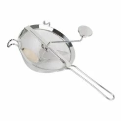 Auslauf 🛒 GEFU 24500 Passiersieb 'Fleißiges Lieschen' Aus Edelstahl, Herausnehmbares Mahlwerk, Silber (1 Stück) ✔️