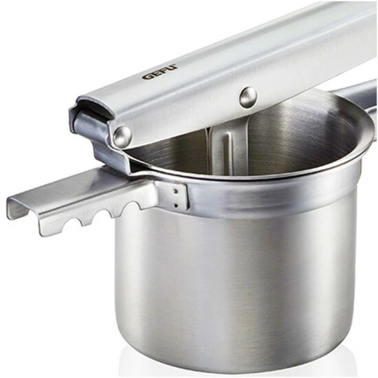 Budget 🌟 GEFU 89440 PRENSO Kartoffel-, Saft- Und Spätzlepresse Mit 3 Lochscheiben Edelstahl ⌛ – Bild 8