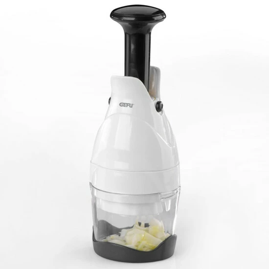 Blitzangebot 👏 GEFU 13920 Zwiebelhacker, Kunststoff, Schwarz/weiß ⌛ – Bild 2