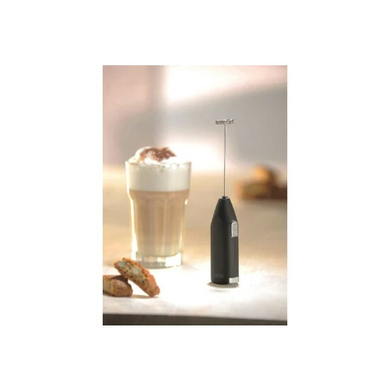 Besorgen 😀 GEFU 12720 Milchaufschäumer 'Fino', Soft-Touch Oberfläche, Edelstahl-Quirl, 12000 U/Min., Silber/schwarz (1 Stück) 🔔 – Bild 10