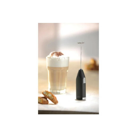 Besorgen 😀 GEFU 12720 Milchaufschäumer 'Fino', Soft-Touch Oberfläche, Edelstahl-Quirl, 12000 U/Min., Silber/schwarz (1 Stück) 🔔 – Bild 11