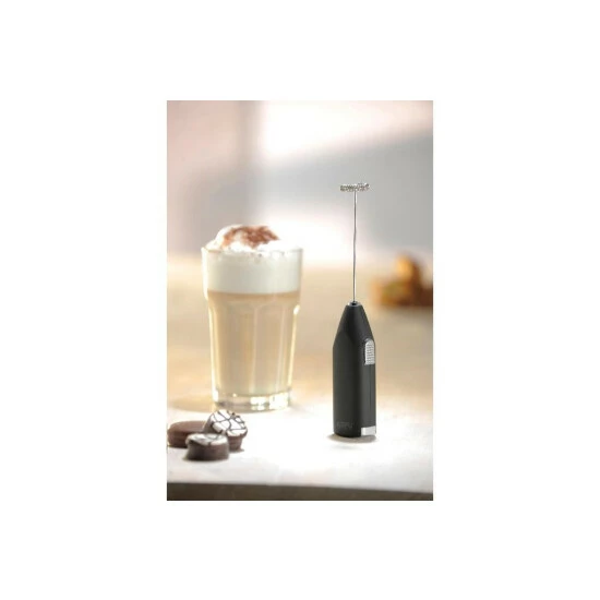Besorgen 😀 GEFU 12720 Milchaufschäumer 'Fino', Soft-Touch Oberfläche, Edelstahl-Quirl, 12000 U/Min., Silber/schwarz (1 Stück) 🔔 – Bild 12