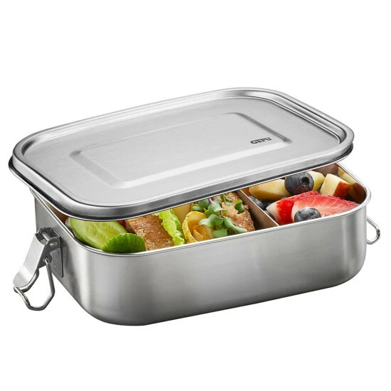 Bester Verkauf 😀 GEFU Lunchbox Endure Groß Edelstahl, Silber ⭐ – Bild 2