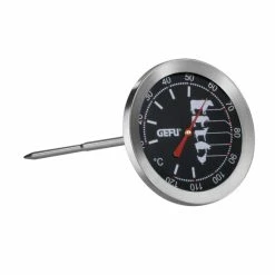 Bestes Angebot 😍 GEFU 21880 Bratenthermometer Aus Edelstahl, 19 X 8 X 7 Cm, Silber/schwarz 🔔