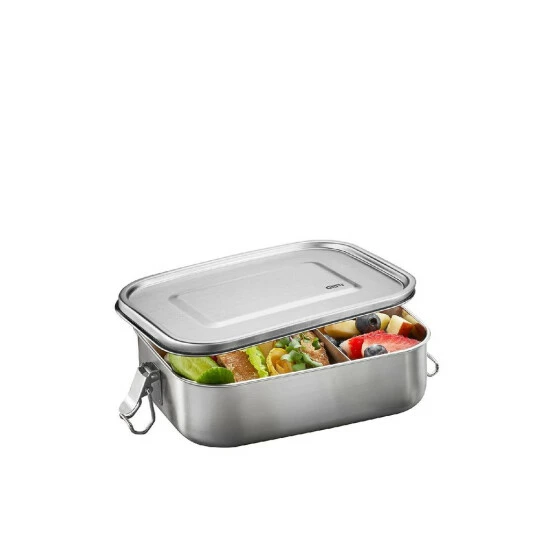 Bester Verkauf 😀 GEFU Lunchbox Endure Groß Edelstahl, Silber ⭐ – Bild 6