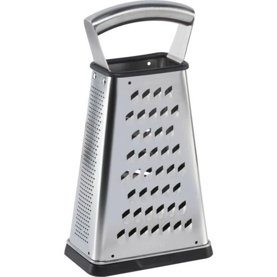 Aktion ⌛ Gefu Küchenreibe Aus Edelstahl, Viereckig, Zum Manuellen Zerkleinern Von Gemüse. ✨ – Bild 8