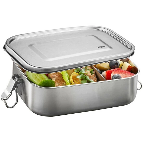 Bester Verkauf 😀 GEFU Lunchbox Endure Groß Edelstahl, Silber ⭐ – Bild 12