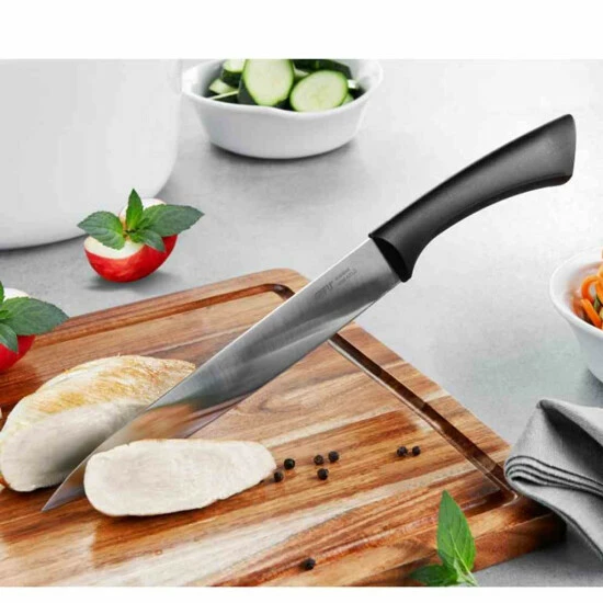 Neu 😀 GEFU 138-60 Fleischmess. 20,5cm SENSO, Schwarz/silber 🧨 – Bild 4