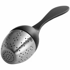 Bestes Angebot 🔔 GEFU 12850 Tee-Ei, Mit Stielgriff, Aus Edelstahl, Kunststoff, 23,6 X 8,2 X 4,5 Cm, Schwarz/silber 🛒