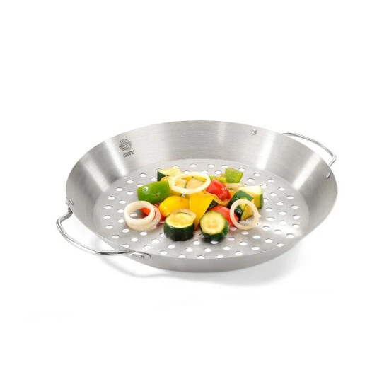 Bester Verkauf ✨ GEFU 891-56 Hähnchengriller BBQ Gemüse-Wok, Silber 🎉 – Bild 8