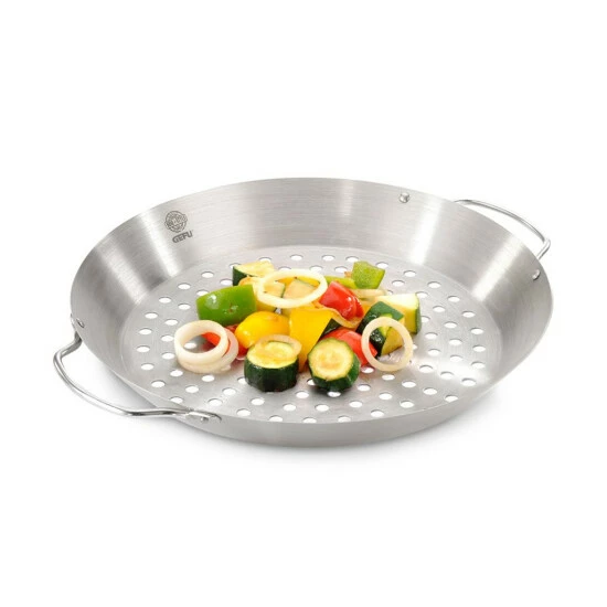 Bester Verkauf ✨ GEFU 891-56 Hähnchengriller BBQ Gemüse-Wok, Silber 🎉 – Bild 13