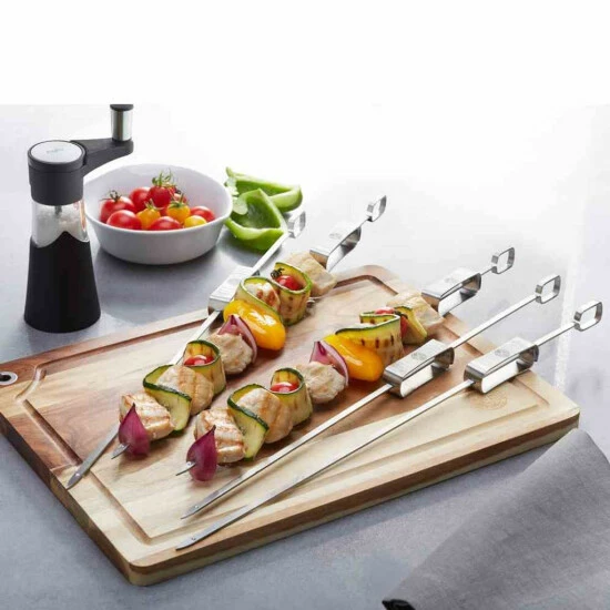 Besorgen 🎁 GEFU BBQ Grillspieße Fleischspieß 45cm Edelstahl Serie Twinco 5 Stück 👏 – Bild 2