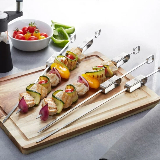 Besorgen 🎁 GEFU BBQ Grillspieße Fleischspieß 45cm Edelstahl Serie Twinco 5 Stück 👏 – Bild 3