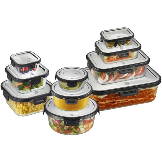 Aktion 😉 GEFU Frischhaltedose Milo Rechteckig 1000ml, Schwarz/silber/klar ⭐ – Bild 5