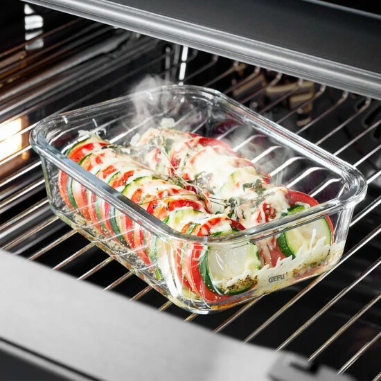 Aktion 😉 GEFU Frischhaltedose Milo Rechteckig 1000ml, Schwarz/silber/klar ⭐ – Bild 9