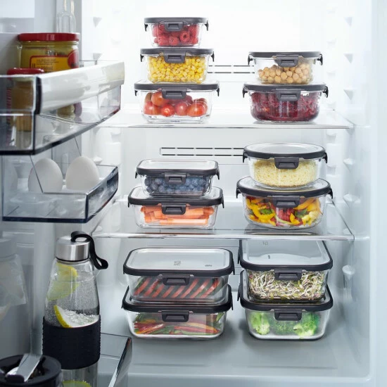 Aktion 😉 GEFU Frischhaltedose Milo Rechteckig 1000ml, Schwarz/silber/klar ⭐ – Bild 10