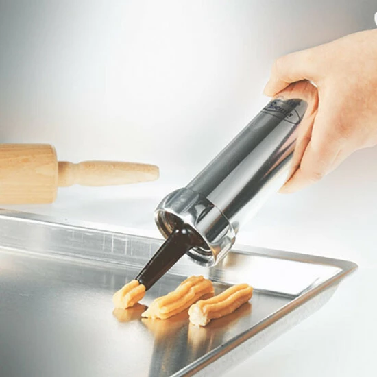 Bester Verkauf 👍 GEFU 143-20 Gebäckpresse Cookie, Silber/schwarz (1 Stück) ⌛ – Bild 3