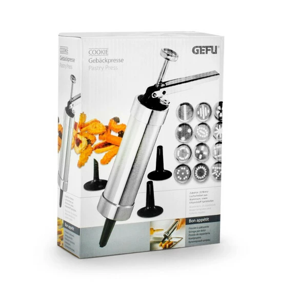Bester Verkauf 👍 GEFU 143-20 Gebäckpresse Cookie, Silber/schwarz (1 Stück) ⌛ – Bild 13