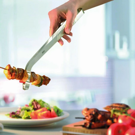 Budget 🎉 GEFU 215-40 Grillzange 35cm Edelstahl, Silber 🛒 – Bild 3