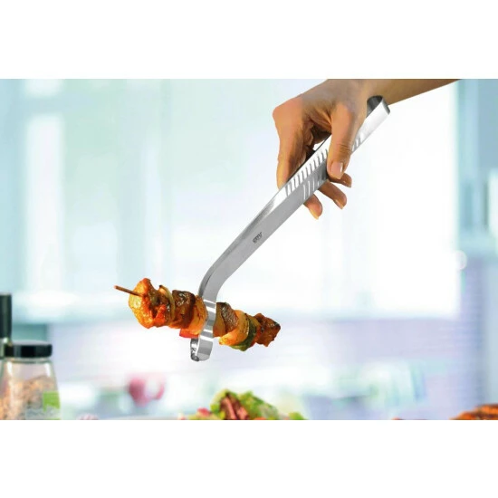 Budget 🎉 GEFU 215-40 Grillzange 35cm Edelstahl, Silber 🛒 – Bild 5