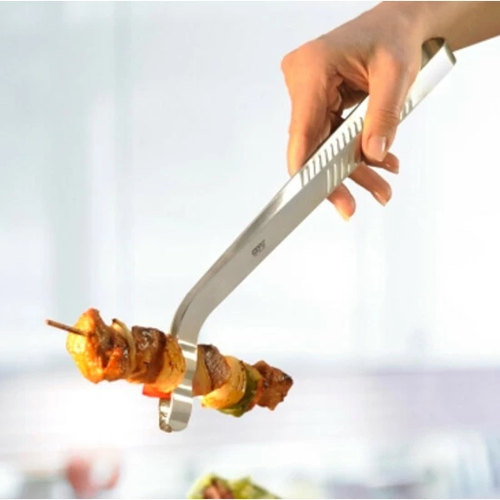 Budget 🎉 GEFU 215-40 Grillzange 35cm Edelstahl, Silber 🛒 – Bild 9