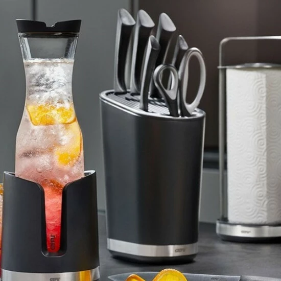 Neu 🔔 GEFU Messerblock Smartline, Schwarz/silber 🎉 – Bild 10