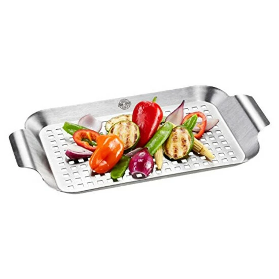 Bestes Angebot 😀 GEFU BBQ Grillschale Flach Edelstahl Pfannengerichte Vom Grill Klein ⭐