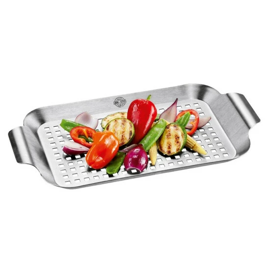 Bestes Angebot 😀 GEFU BBQ Grillschale Flach Edelstahl Pfannengerichte Vom Grill Klein ⭐ – Bild 4