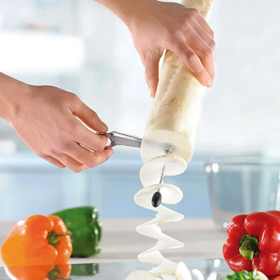 Großhandel 👍 GEFU 123-80 Rettichschneider RETTIMO, Silber/schwarz 😉 – Bild 4