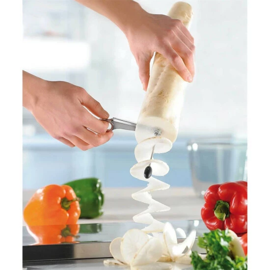 Großhandel 👍 GEFU 123-80 Rettichschneider RETTIMO, Silber/schwarz 😉 – Bild 6