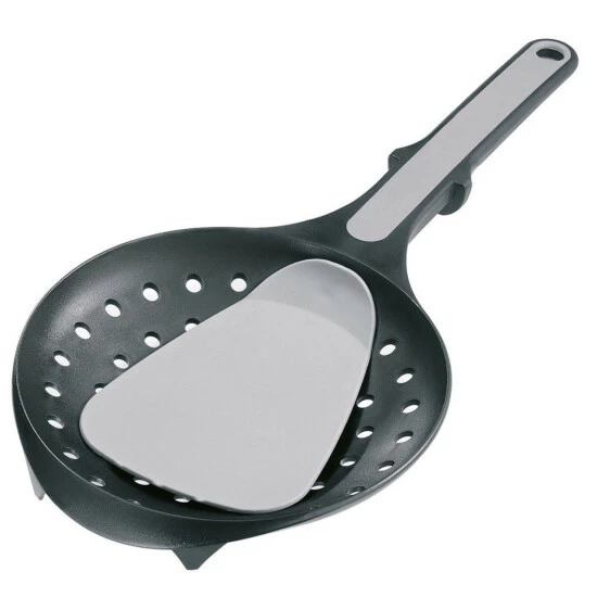 Aktion 🎁 GEFU 109-15 Spätzlelöffel Mit Schaber, Schwarz ✨ – Bild 2