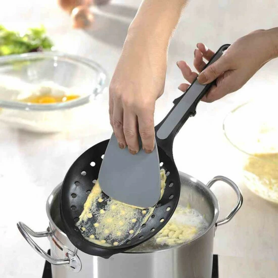 Aktion 🎁 GEFU 109-15 Spätzlelöffel Mit Schaber, Schwarz ✨ – Bild 10