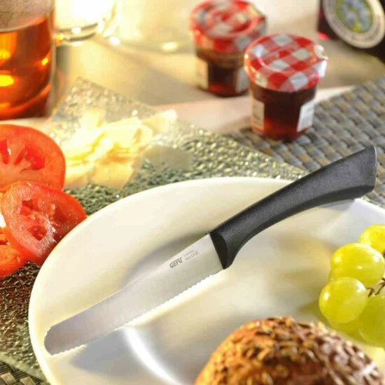 Beste Bewertungen von 🔥 GEFU 138-20 Allzweckmesser 11cm Mit Wellenschliff, Schwarz/silber 🔥 – Bild 3