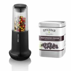 Aktion 😍 Gefu Salz-/Pfeffermühle X-Plosion M Schwarz Set Mit Spicebar Voatsiperiferypfeffer 80 G ⭐