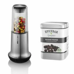 Bester Verkauf ❤️ Gefu Salz- Oder Pfeffermühle X-Plosion M Set Mit Spicebar Rasavat Pfeffer 80 G ⌛